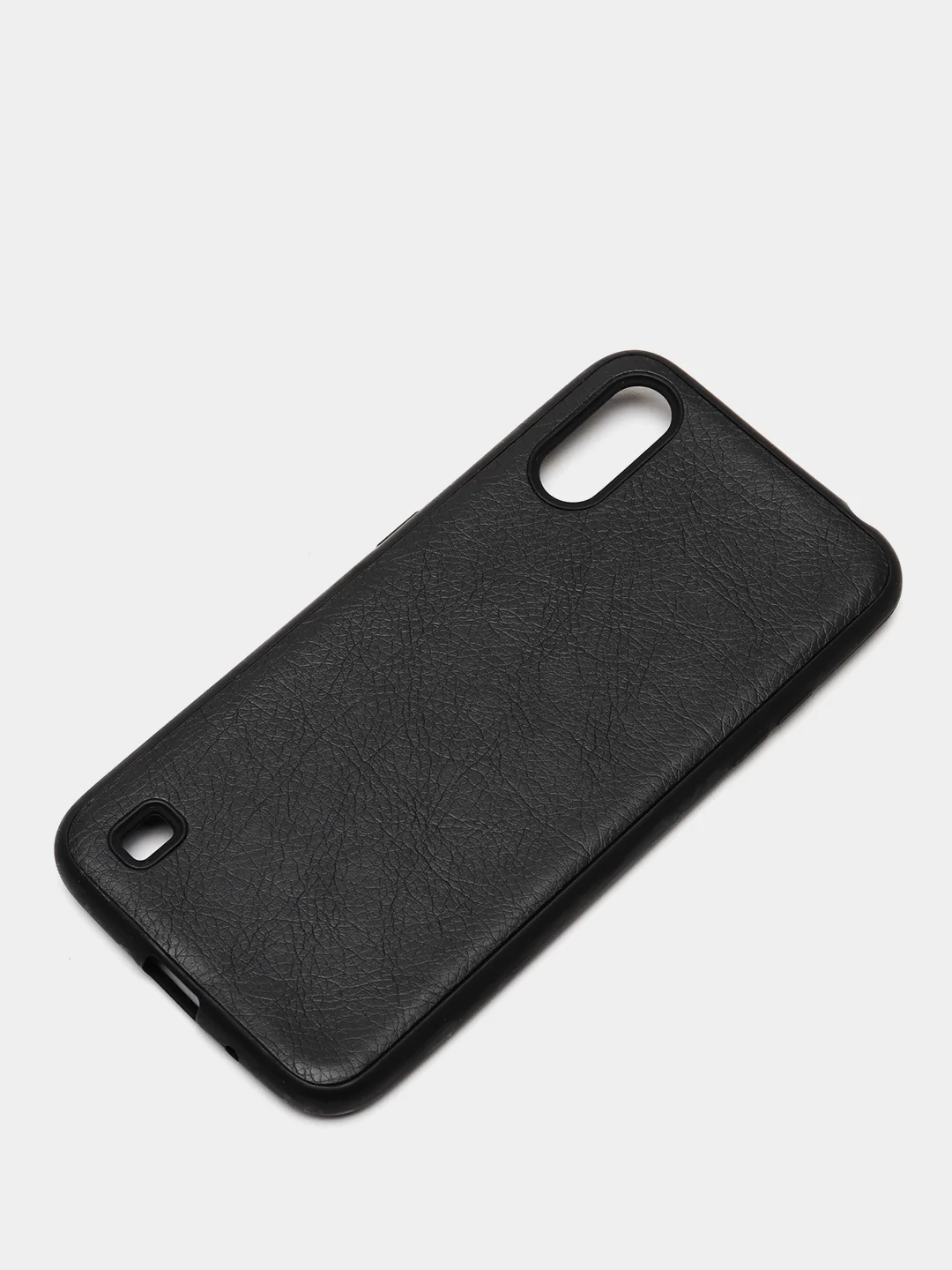 Чехол Samsung Galaxy A01 / M01 (Самсунг Галакси А01 / М01) черный силиконовый под кожу