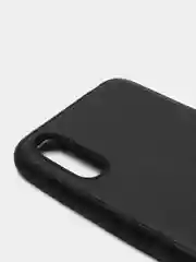 Чехол Samsung Galaxy A01 / M01 (Самсунг Галакси А01 / М01) черный силиконовый под кожу