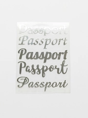 PASSPORT набор термонаклеек для обложки на паспорт 5 шт