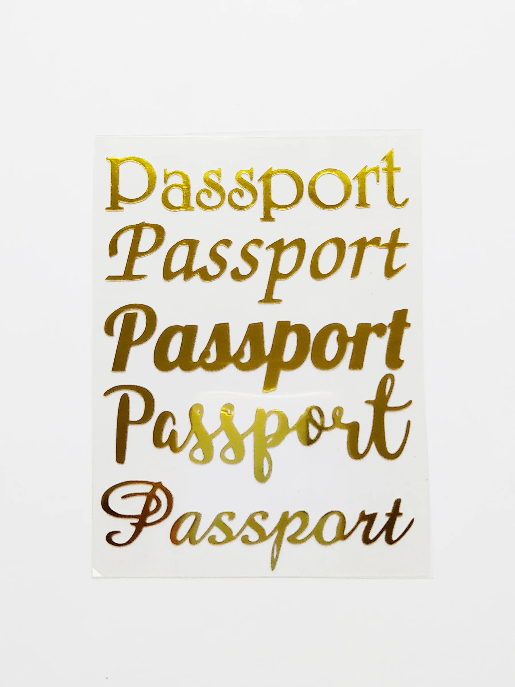Золотой passport набор термонаклеек для обложки на паспорт 5 шт