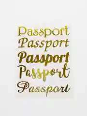 Золотой passport набор термонаклеек для обложки на паспорт 5 шт
