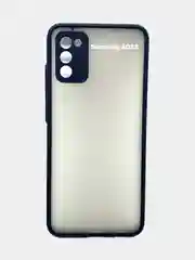 Черный чехол противоударный матовый для Samsung A02S