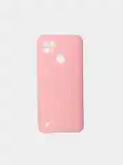 Розовый матовый чехол для Realme C21, силиконовый