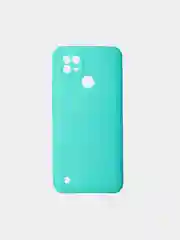 Бирюзовый матовый чехол для Realme C21, силиконовый