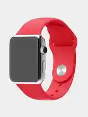 Красный ремешок силиконовый для Apple Watch 42/44