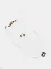Серебряный подвеска на леске
