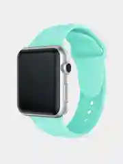 Бирюзовый ремешок силиконовый для Apple Watch 42/44