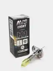 Лампа галогенная AVS ATLAS ANTIFOG BOX, желтый, 1 шт, 12V / 55W