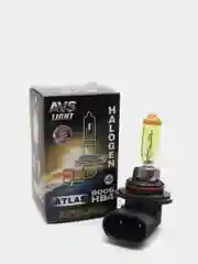 Лампа галогенная AVS ATLAS ANTIFOG BOX, желтый, 1 шт, 12V / 55W