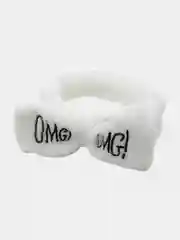 Белый косметическая повязка на голову OMG
