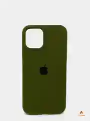 Зеленый чехол для iPhone 12 / 12 Pro, 6.1", cиликоновый
