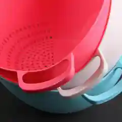 Дуршлаг с ручками для мытья круп сушки овощей, фруктов, ягод, кухонные приборы