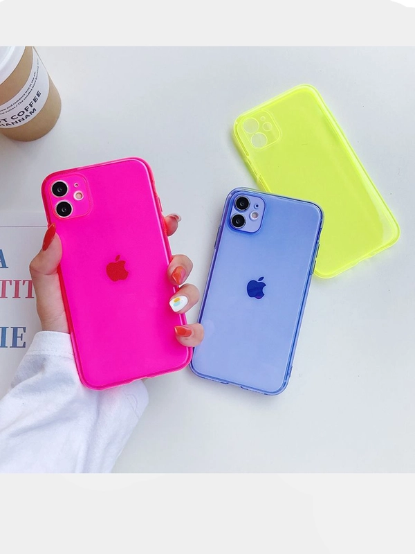 Чехол iPhone  11   Плотный  Цветной глянцевый  1.5мм