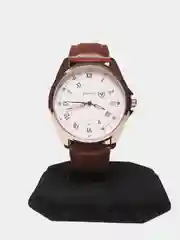 Серый меланж мужские часы Yazole 342, в подарочной коробке
