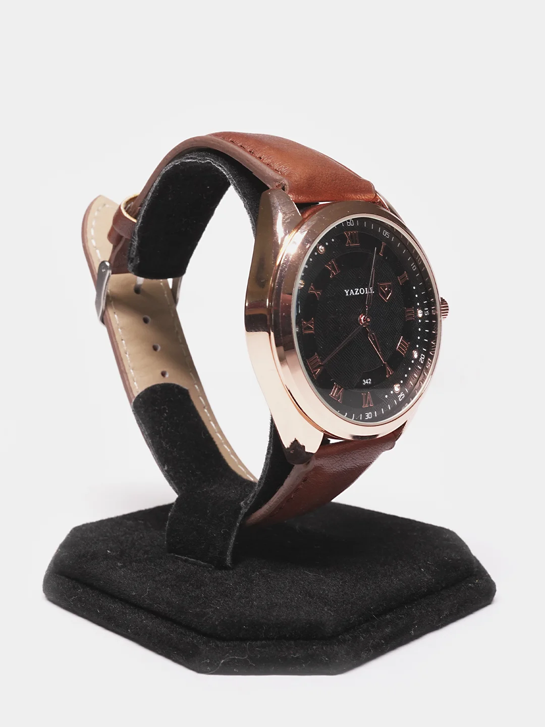 Серый меланж мужские часы Yazole 342, в подарочной коробке