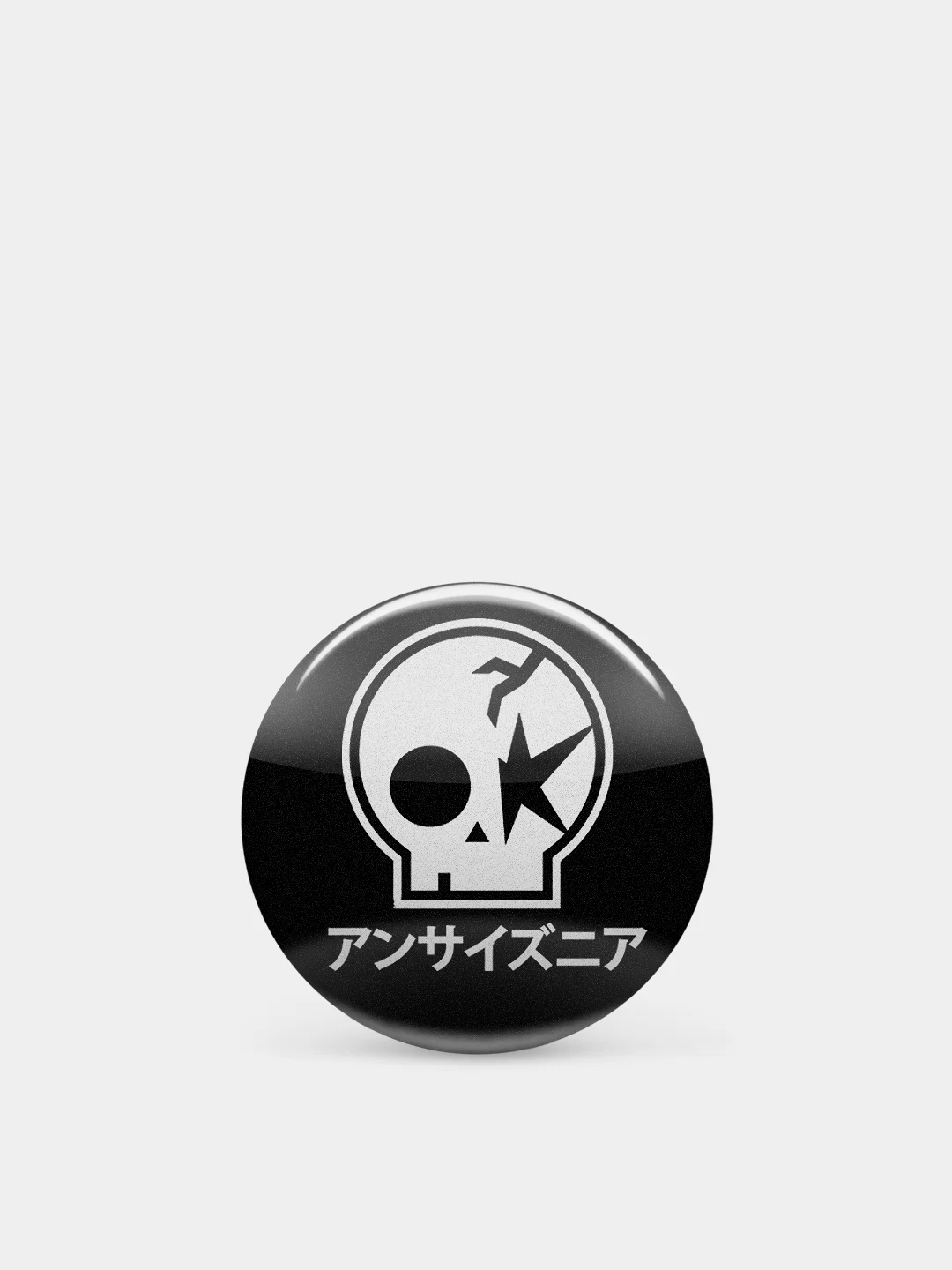 Черный значок "One ok rock", 37 мм