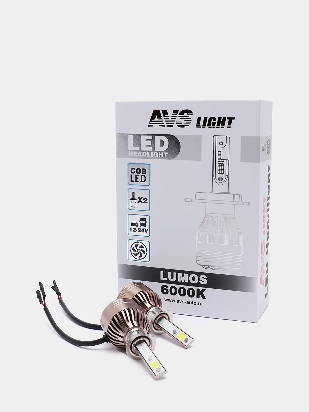 Светодиодная лампа AVS Lumos 12/24V, 30W, 2 шт