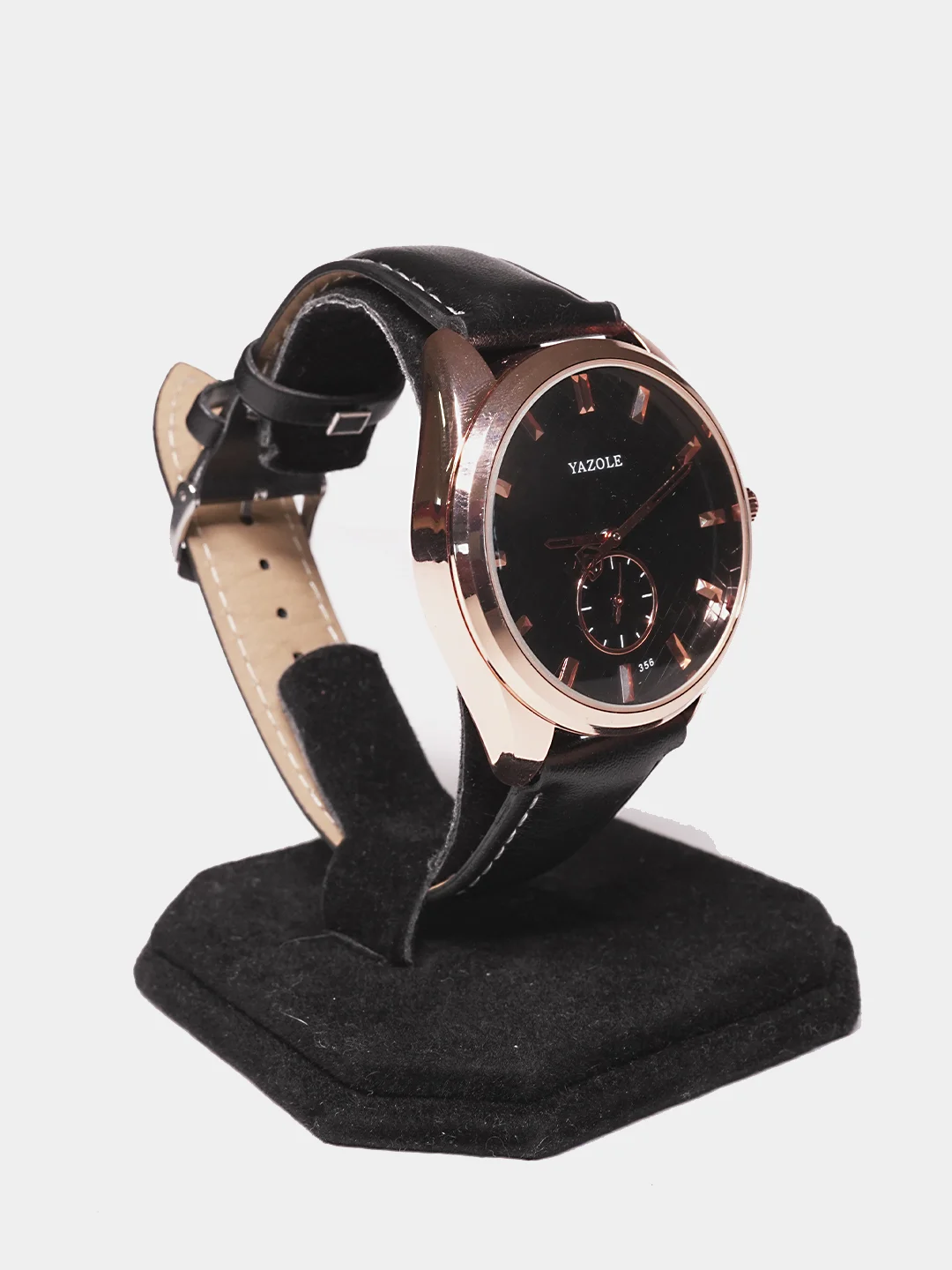 Серый меланж мужские часы Yazole 356, в подарочной коробке