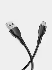 Черный кабель Micro USB для зарядки и передачи данных для Андроид (Micro-USB, 3А, 1м) для Android