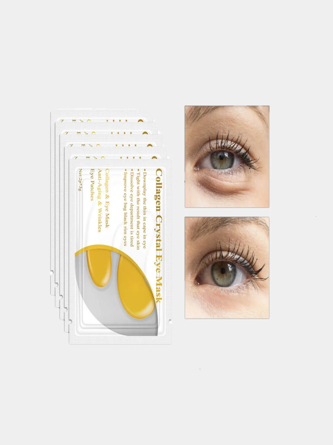 Маска коллагеновая для кожи вокруг глаз Lanbena Crystal Eye Mask