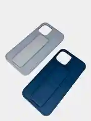 Чехол Apple iPhone 12 (6,1) / 12 Pro силиконовый под кожу с подставкой