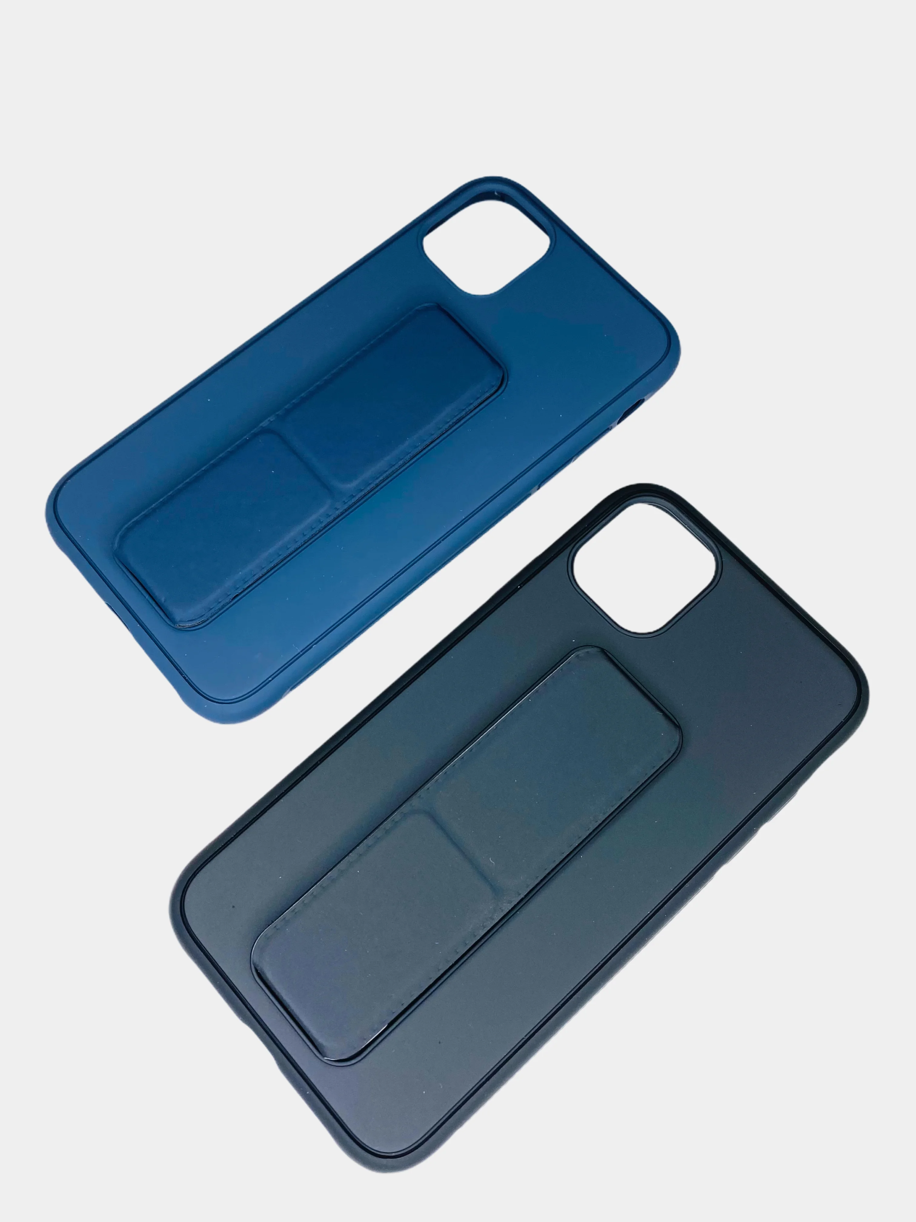 Чехол Apple iPhone 11 (6.1) силиконовый под кожу с подставкой