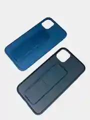 Чехол Apple iPhone 11 (6.1) силиконовый под кожу с подставкой