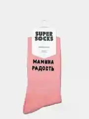 Носки SUPER SOCKS с надписью "МАМИНА РАДОСТЬ"