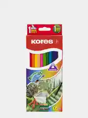 Карандаши цветные акварельные Kores с кистью и точилкой, 12 цветов