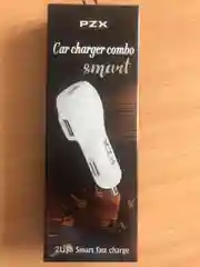 Черный автомобильное зарядное устройство PZX (2 USB, 2.1 A)