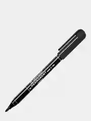 Маркер перманентный с круглым наконечником, черный, Centropen, 2 мм