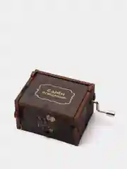 Музыкальная деревянная шкатулка-шарманка "С днём рождения", гравировка