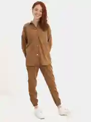 Терракотовый костюм вельветовый