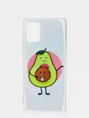 Бежевый меланж чехол Samsung Galaxy A71, Самсунг Галакси А71 силиконовый с рисунком