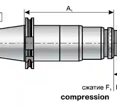 Патрон резьбонарезной М12-М24 с хвостовиком по ГОСТ 25827-93 исп.3 (PUMORI)