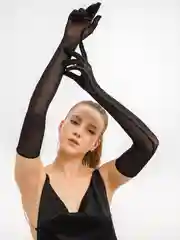 Длинные сетчатые перчатки