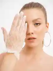 Белые ажурные сетчатые  перчатки