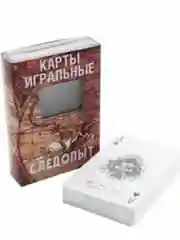 Карты игральные "Следопыт", влагостойкие, пластик, (54 карт), 1 шт