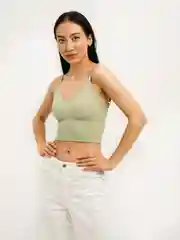 Мятный топ женский
