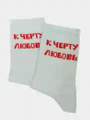 Носки с надписью "К черту любовь"