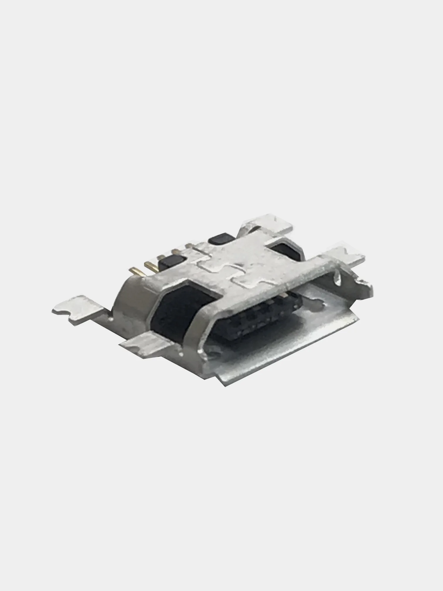 Гнездо micro-USB 5конт smd (среднее широкое крепление, 4 крепежа) тип1