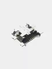Гнездо micro-USB 5конт smd (среднее широкое крепление, 4 крепежа) тип1