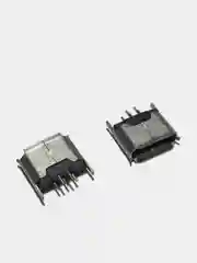 10 штук Гнездо micro-USB 5конт (заднее крепление 2 крепежа, long pin 3+2)