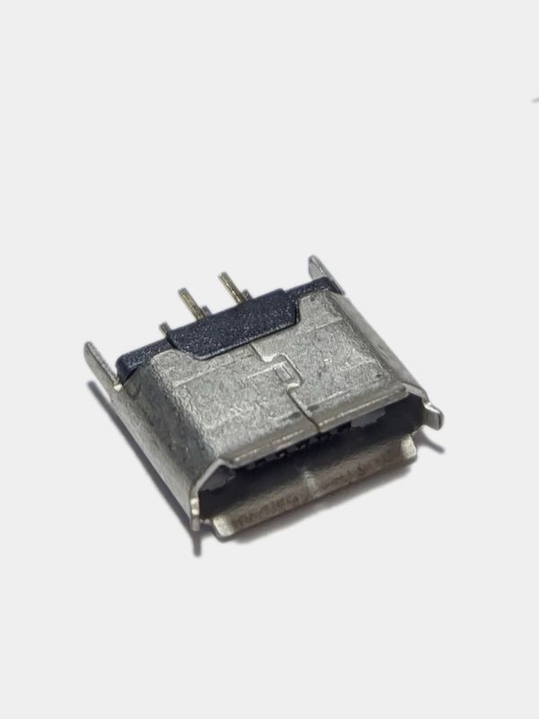10 штук Гнездо micro-USB 5конт (заднее крепление 2 крепежа, long pin 3+2)