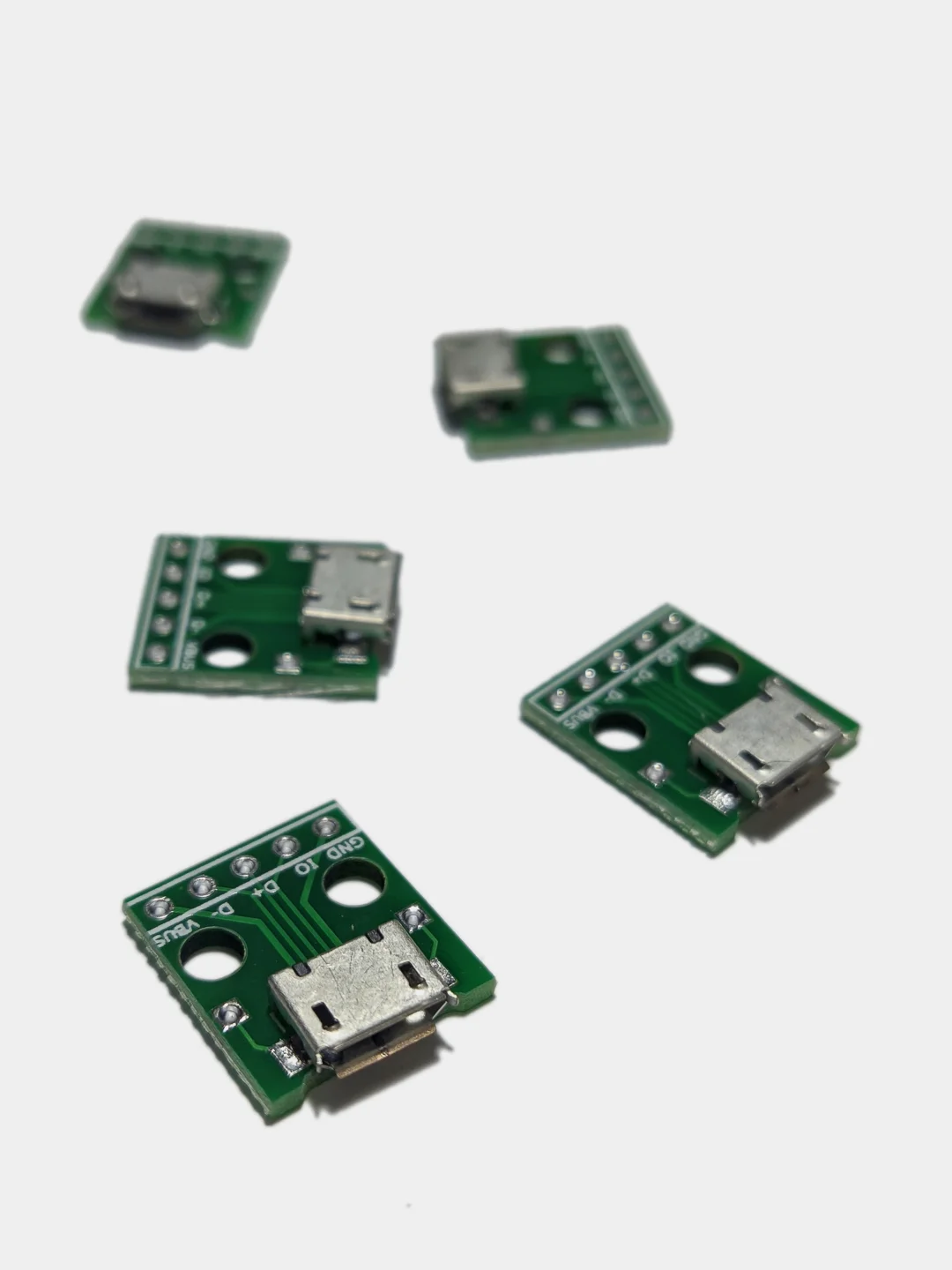 10 штук Гнездо micro-USB на плате разъем микроюсб для диагностики