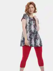 Красный костюм,комплект женский,домашний: туника и бриджи. Lilians