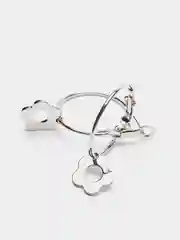 Серьги с подвеской из цветка