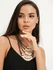Золотой комплект с сережками