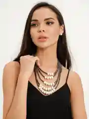 Золотой комплект с сережками