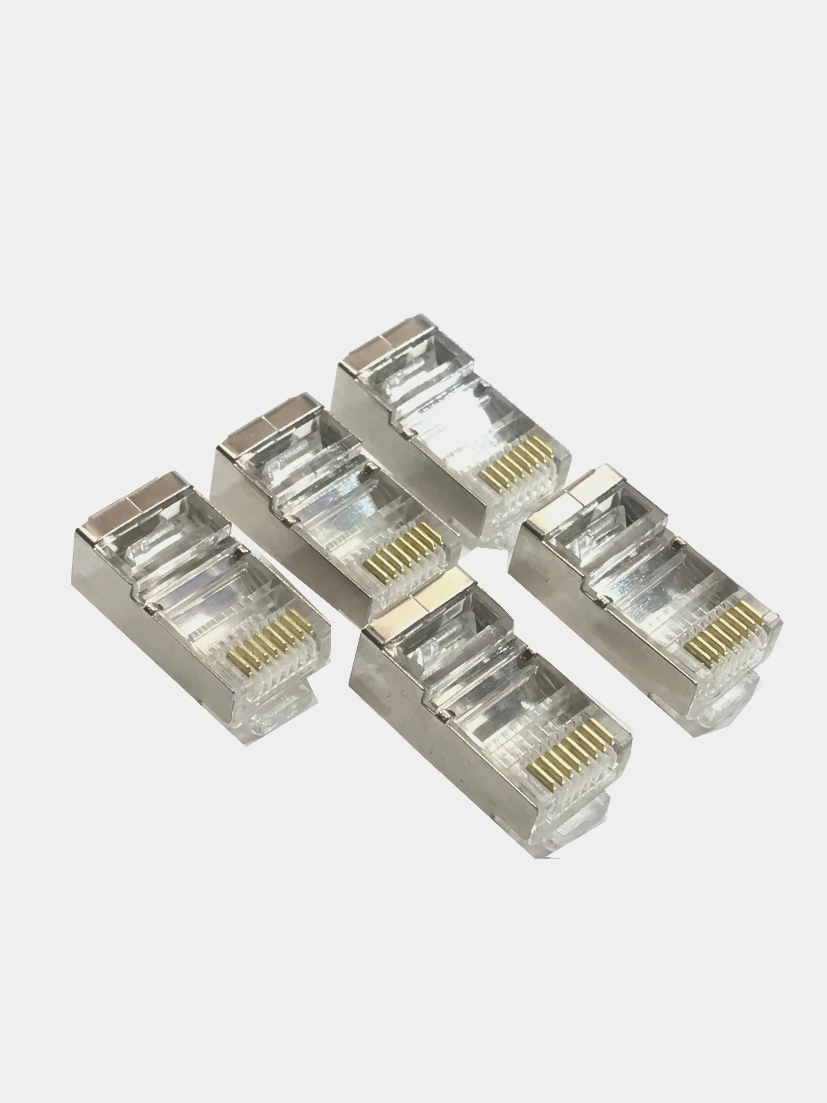 10 штук Коннектор RJ45 экранированный, интернет разъем, RJ-45